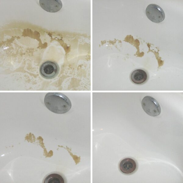 How to remove rust stains from bathtub, toilet and sink