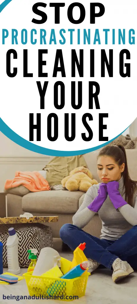 How to not procrastinate cleaning your house? Tips and my secret to stop procrastinating and clean your house. Don't procrastinate. Just do it!
