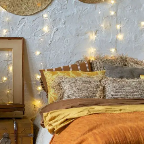 Boho or Hygge style bed