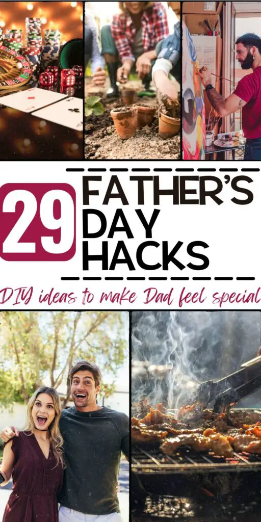 Pinterest pin for 29 Father's Day Hacks