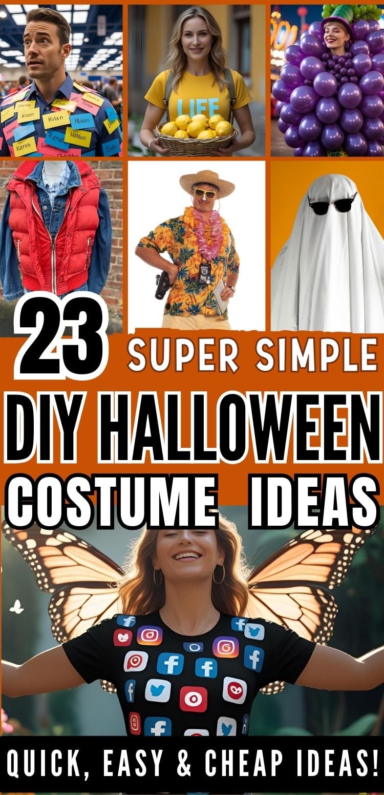 23 Super Simple Last Minute DIY Halloween Costume Ideas