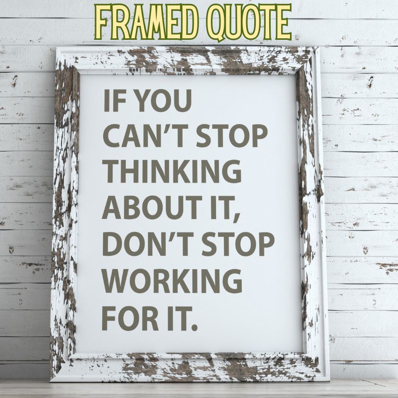 Image of framed quote for handmade christmas gifts 