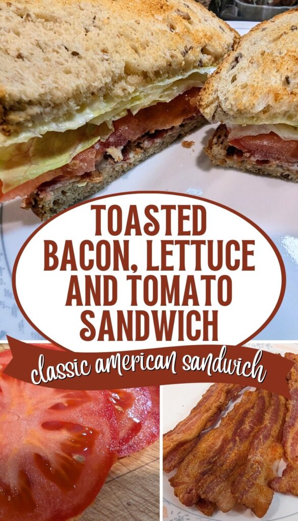 Pin titled toasted bacon, lettuce and tomato sandwich - classic american sandwich